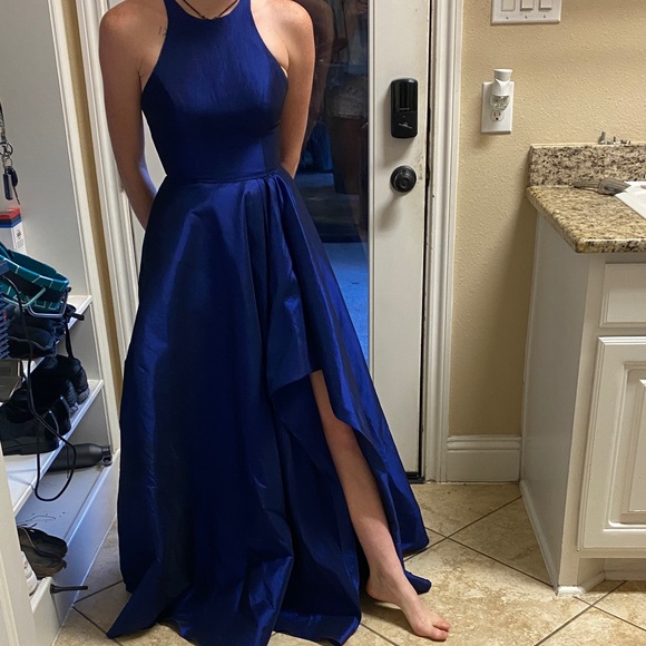 Prom dress, blue - Picture 7 of 10